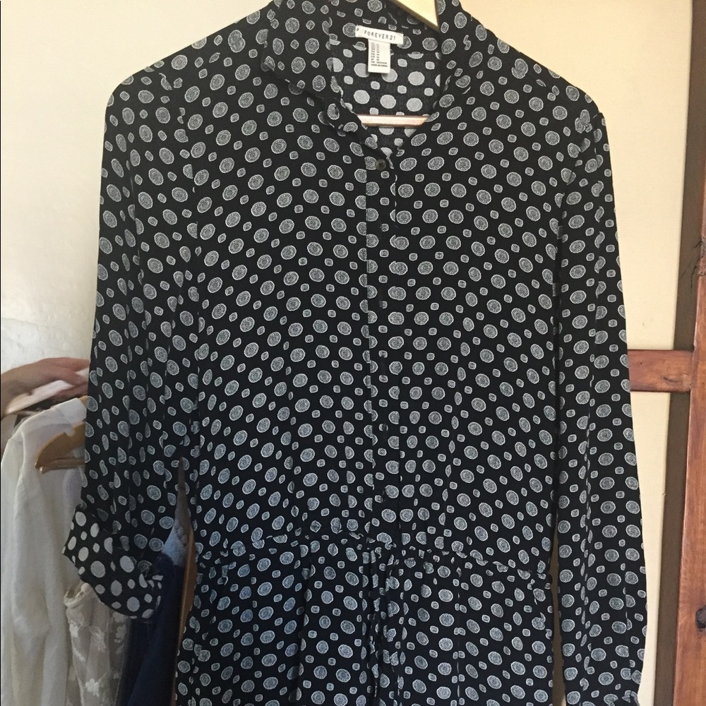 Black pattern Romper